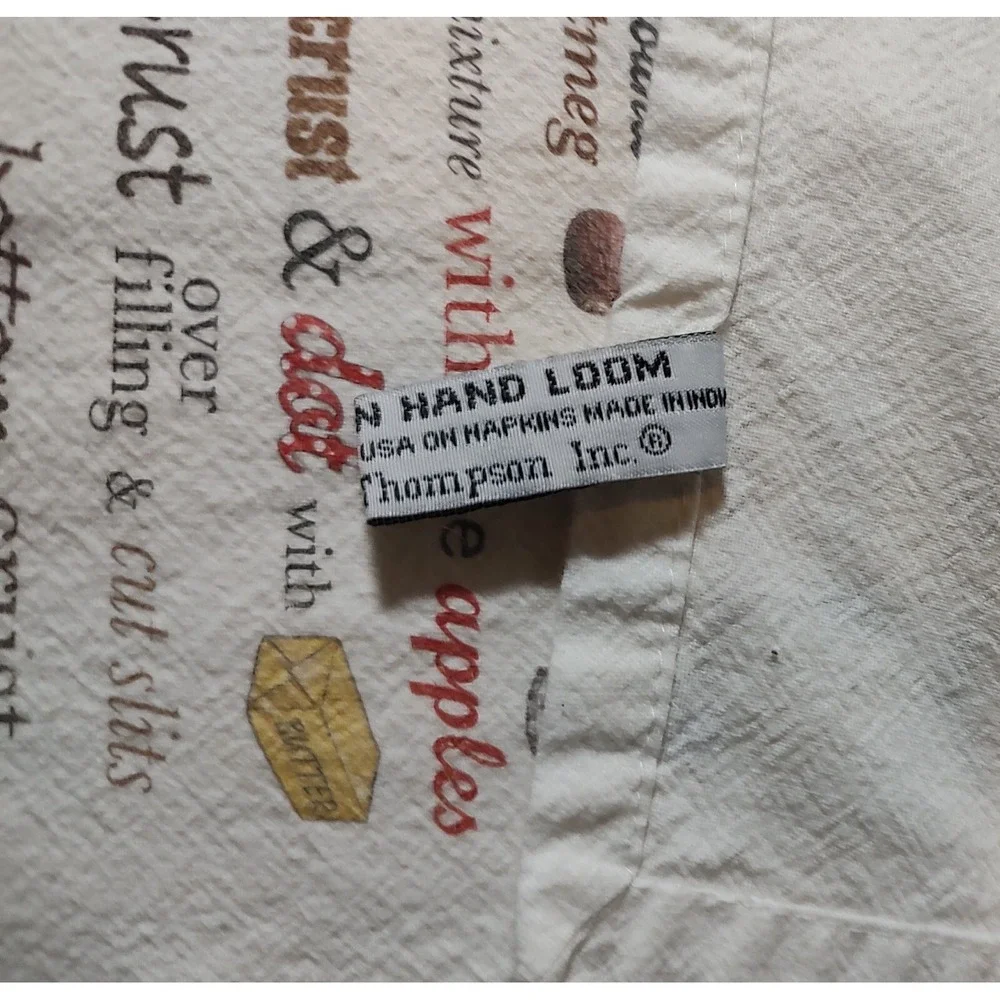 Mary Lake Thompson Flour‎ Sack All American Apple Pie Recipe Cottage Core SEE
